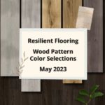Article on the latest color pattern designs for resilient floorings for May 2023