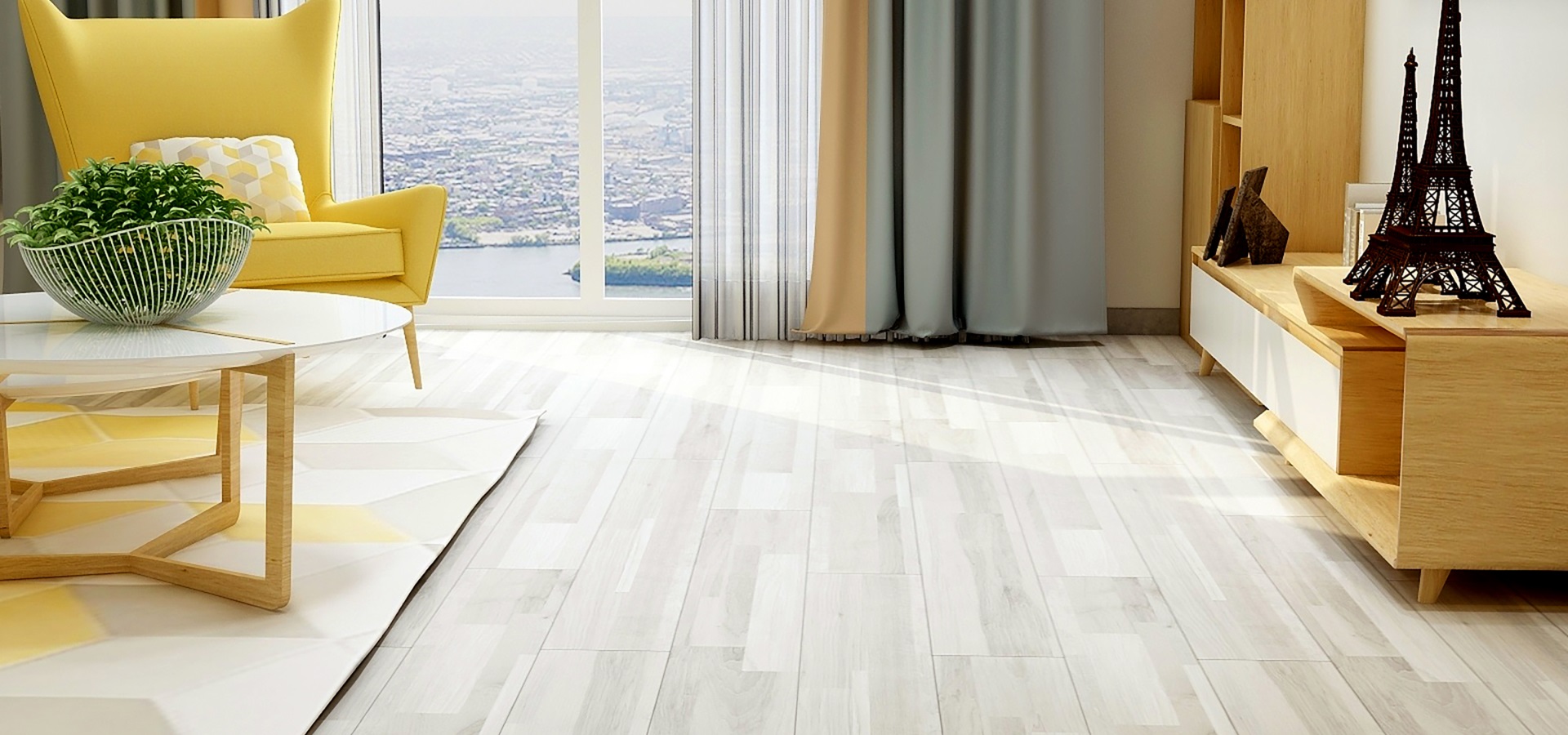 Vinyl Free Resilient Flooring can be applied such as the conventional luxury vinyl floorings do.
